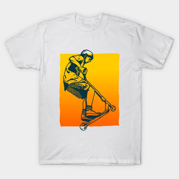 Freestyle Scooter T-Shirt by Jump.Design